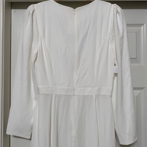 NWT Fame and Partner 💌Free Shipping White L/S Dress Size 6 - Picture 6 of 10